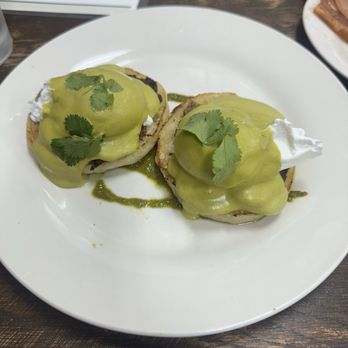 La Casita Bakeshop - Eggs Benedict - so good! - Bakeries Near Me - Richardson, Texas