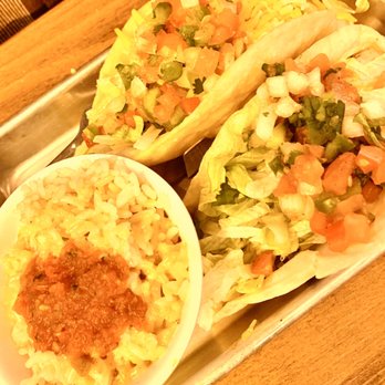 Tacos 4 Life - 1 beef taco, 1 chicken and queso rice - Mexican Near Me - Tulsa, Oklahoma Tacos 4 Life - 1 beef taco, 1 chicken and queso rice - Mexican Near Me - Tulsa, Oklahoma