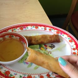 Saigon Noodle House - Spring rolls that are TO DIE FOR!!! The dipping sauce completes it 110%