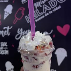 Fresa con crema