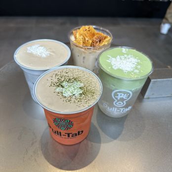 Pull Tab Coffee - Coco Matcha Cloud Caramel Coconut Latte Matcha Coconut Aerofoam Coconut Aerofoam - Coffee & Tea Near Me - New York, New York