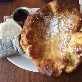 Tilikum Place Cafe - Sweet Dutch baby, roasted apple and almond streusel - New American Near Me - Seattle, Washington Tilikum Place Cafe - Sweet Dutch baby, roasted apple and almond streusel - New American Near Me - Seattle, Washington