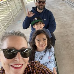 Adobe Mountain Desert Railroad Park - Getting ready for our train ride.
