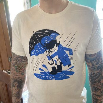 Stay Weird Tattoo - Shop tee shirts available! - Tattoo Near Me - Buffalo, New York Stay Weird Tattoo - Shop tee shirts available! - Tattoo Near Me - Buffalo, New York