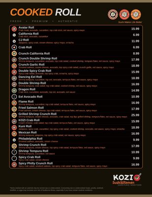 Menu photo 8 Kozi Sushi&Ramen Conyers, GA Menu photo 8 Kozi Sushi&Ramen Conyers, GA