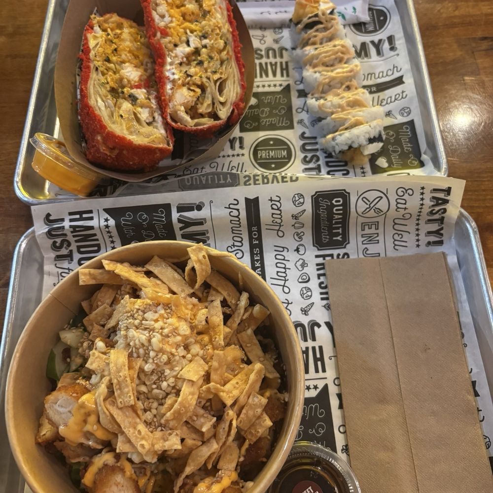 Sus Hi Eatstation - Party in My Mouth Bowl, Create Your Own Burrito, and Shrimp Tempura Roll. - Japanese Near Me - Orlando, Florida Sus Hi Eatstation - Party in My Mouth Bowl, Create Your Own Burrito, and Shrimp Tempura Roll. - Japanese Near Me - Orlando, Florida