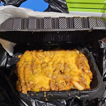 Mr Fries Man - Small layer of fries and mushed up chili with cheese.. - Fast Food Near Me - Whittier, California