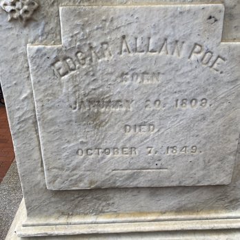 Edgar Allan Poe Grave - Landmarks & Historical Buildings Near Me - Baltimore, Maryland Edgar Allan Poe Grave - Landmarks & Historical Buildings Near Me - Baltimore, Maryland