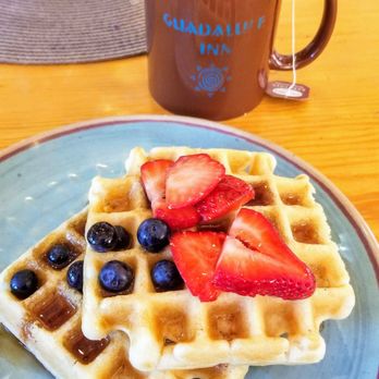 Guadalupe Inn - Waffles at Breakfast - Hotels Near Me - Santa Fe, New Mexico