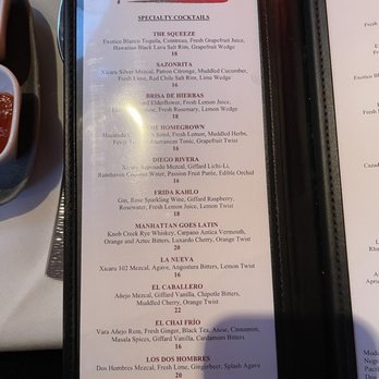 Sazon - Signature cocktail menu - Mexican Near Me - Santa Fe, New Mexico