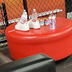 Defy - Palm Springs - Trespassed for question tables with drinks on 2nd tier level play level
