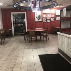 KFC - Dining area empty long line at drive thru