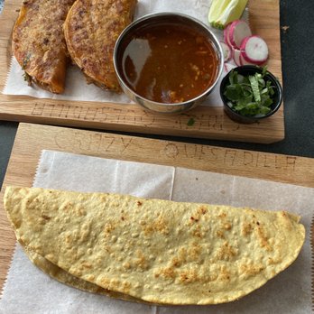 Crazy Quesadilla Mexican Restaurant - Tinga 8 inch quesadilla and quesabirria tacos - Mexican Near Me - Arlington Heights, Illinois Crazy Quesadilla Mexican Restaurant - Tinga 8 inch quesadilla and quesabirria tacos - Mexican Near Me - Arlington Heights, Illinois