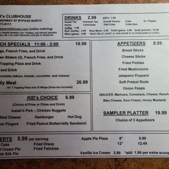 DGR's Clubhouse - Menu - Chicken Wings Near Me - Cochran, Georgia DGR's Clubhouse - Menu - Chicken Wings Near Me - Cochran, Georgia