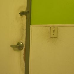 Dickson Donuts - Imagine an employee washing their hands and then touching this door handle or light switch before serving your food.