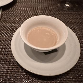 Geronimo - Amuse bouche mushroom soup. - French Near Me - Santa Fe, New Mexico