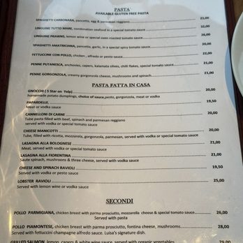 Luisa's Restaurant - Menu (pg. 2) - Italian Near Me - San Francisco, California Luisa's Restaurant - Menu (pg. 2) - Italian Near Me - San Francisco, California