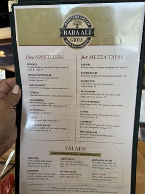 Menu photo 2 Baba Ali Grill Murrieta, CA