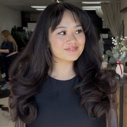 Mane Salon - Curtain Bangs and Layers