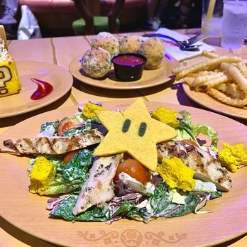 Toadstool Cafe - Super Star Chicken Salad, 7 Block Tiramisu - Cafes Near Me - Universal City, California Toadstool Cafe - Super Star Chicken Salad, 7 Block Tiramisu - Cafes Near Me - Universal City, California