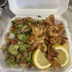 Yum-Yum Hibachi - Hibachi Shrimp Dinner (19$)