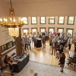 Crooked Tree Arts Center - Traverse City - Exhibit opening reception in the historic Carnegie rotunda