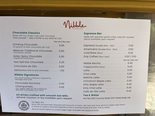 Menu photo 1 Nibble Chocolate San Diego, CA Menu photo 1 Nibble Chocolate San Diego, CA
