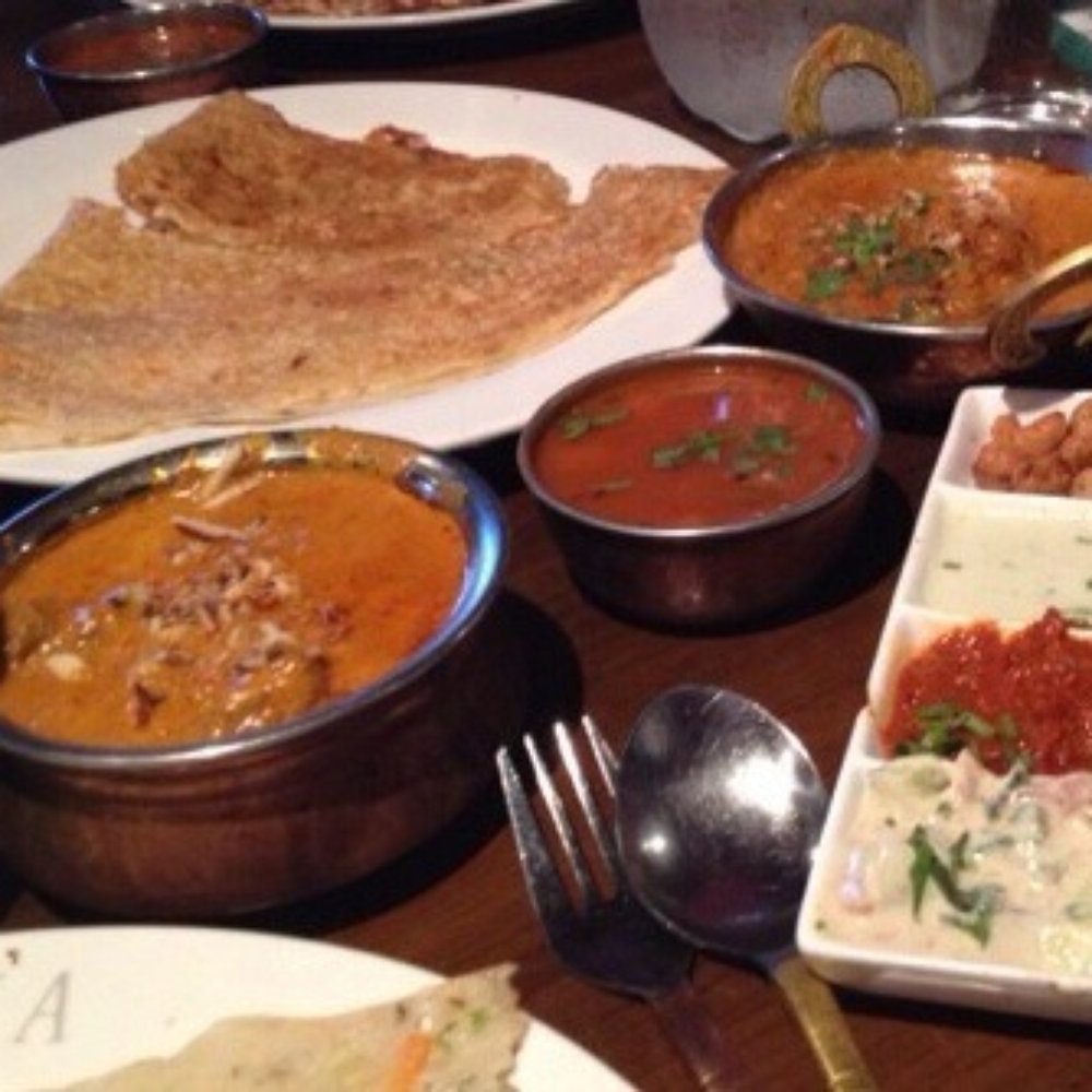 Satya - Our favourite meal - the Rava Dosa with Lamb Korma. It comes with Sambal and home-made chutneys. - Indian Near Me - Auckland, AUK Satya - Our favourite meal - the Rava Dosa with Lamb Korma. It comes with Sambal and home-made chutneys. - Indian Near Me - Auckland, AUK