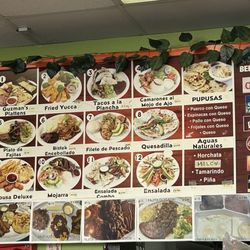 Guzman's Salvadoran Cuisine - Menu