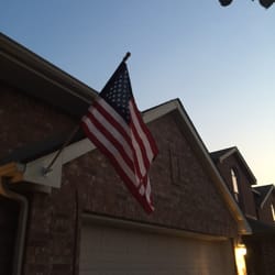 Veterans Landscape and Lawn Care - Old glory flying proud.