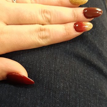 Nails & Beauty Lounge - My color dip nails, with hombre on one of my nails. - Nail Salons Near Me - Brandon, Florida Nails & Beauty Lounge - My color dip nails, with hombre on one of my nails. - Nail Salons Near Me - Brandon, Florida