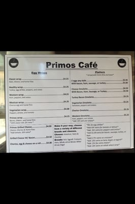 Menu photo 2 Primo's Cafe Breakfast Cart Manhattan, NY Menu photo 2 Primo's Cafe Breakfast Cart Manhattan, NY
