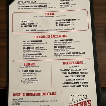 Joseph's Steak House - Menu - Steakhouses Near Me - Elgin, Texas Joseph's Steak House - Menu - Steakhouses Near Me - Elgin, Texas