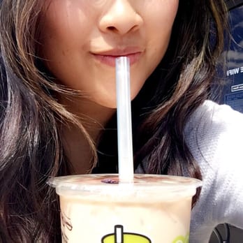 QQ Teahouse - large earl grey milk boba tea; 30% sweetness: $4.75 impromptu photoshoot: fo free - Taiwanese Near Me - Plano, Texas QQ Teahouse - large earl grey milk boba tea; 30% sweetness: $4.75 impromptu photoshoot: fo free - Taiwanese Near Me - Plano, Texas