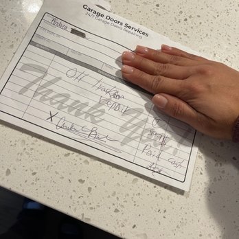 Galaxy Garage Doors - The receipt with no company name and no itemization - Garage Door Services Near Me Galaxy Garage Doors - The receipt with no company name and no itemization - Garage Door Services Near Me