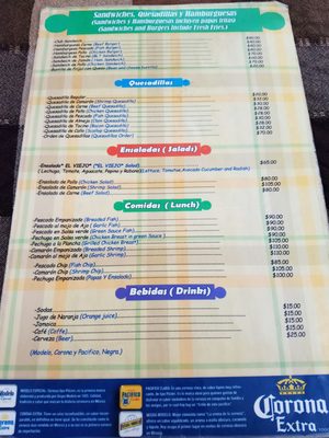 Menu photo 5 Taqueria El Viejo Los Barriles, BCS