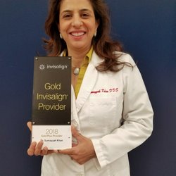 Smile Studio 87 - Dr. Khan is an Invisalign Gold Plus Provider, due to her advanced training and the number of patients she's helped with Invisalign.