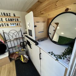 The Camper Booth - A peak inside at the set up!