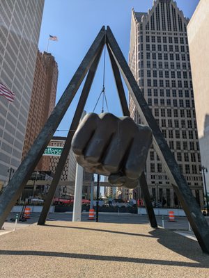 Monument to Joe Louis “The Fist” by null