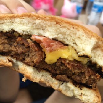 The Butchers Son - Bacon cheeseburger... my kid ordered it plain and with cheddar instead. 8 year old approved. - Salad Near Me - Berkeley, California
