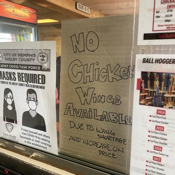 Ball Hoggerz BBQ - Great chicken wing shortage of 2021 - Chicken Wings Near Me - Memphis, Tennessee
