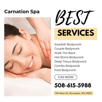 Carnation Spa - Come and try our services - Massage Near Me - Worcester, Massachusetts Carnation Spa - Come and try our services - Massage Near Me - Worcester, Massachusetts