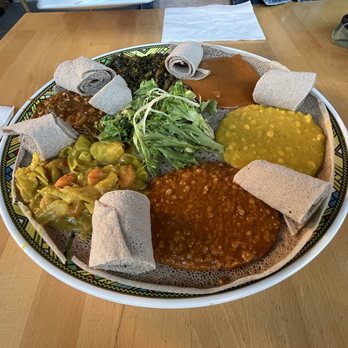 Shewhat Cafe & Restaurant - 12. Abby's Veggie Combo - Ethiopian Near Me - Oakland, California