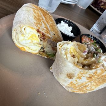 Maple House - brekky burrito - Breakfast & Brunch Near Me - South Lyon, Michigan Maple House - brekky burrito - Breakfast & Brunch Near Me - South Lyon, Michigan