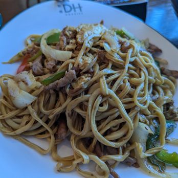 DH Noodles & Grill - Dry lamb with peppers noodles - with triangular noodles - Noodles Near Me - San Jose, California
