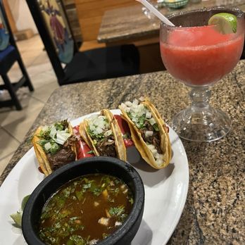 El Charro Mexicano - Birria Tacos and frozen strawberry margarita - Mexican Near Me - Aiea, Hawaii