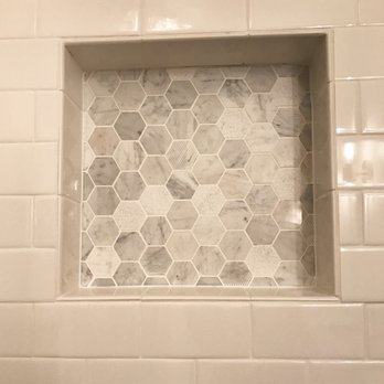 Canyon Contracting & Design - Custom inset shampoo shelf - General Contractors Near Me Canyon Contracting & Design - Custom inset shampoo shelf - General Contractors Near Me