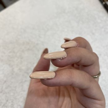 Bombshell Nail & Spa - Hair stuck to nail. Messy. - Nail Salons Near Me - Las Vegas, Nevada Bombshell Nail & Spa - Hair stuck to nail. Messy. - Nail Salons Near Me - Las Vegas, Nevada