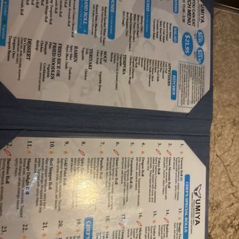 Umiya - Menu - Sushi Bars Near Me - Humble, Texas Umiya - Menu - Sushi Bars Near Me - Humble, Texas