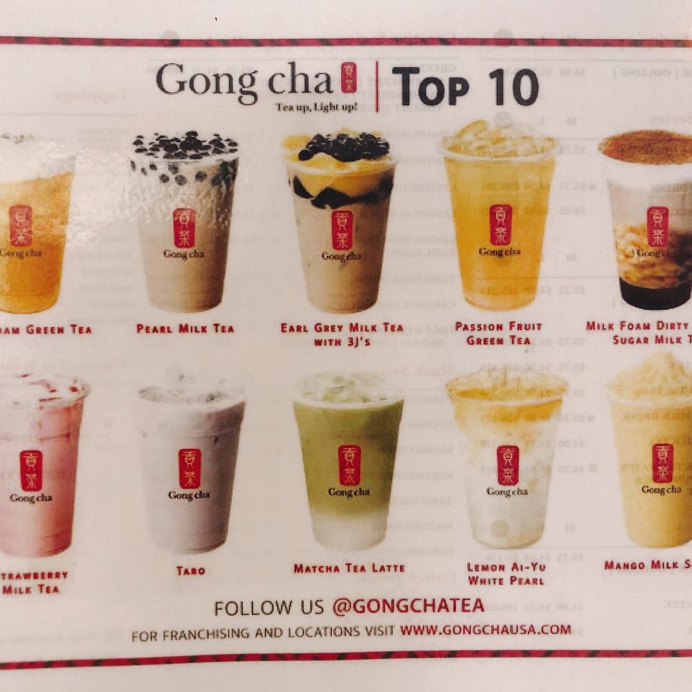 Gong Cha - Menu - Bubble Tea Near Me - Austin, Texas Gong Cha - Menu - Bubble Tea Near Me - Austin, Texas